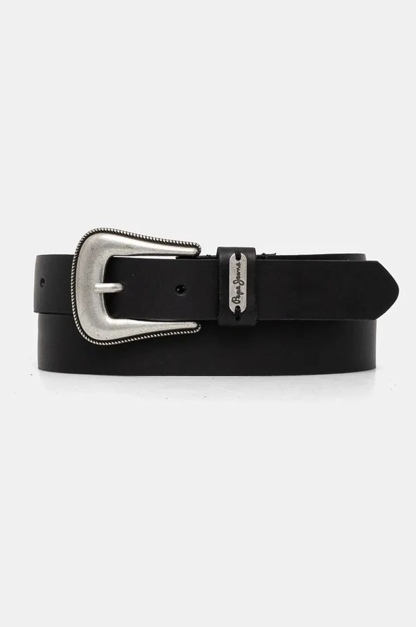 Pepe Jeans Kožni remen Pepe Jeans MILDRED BELT za žene, boja: crna, PL020852