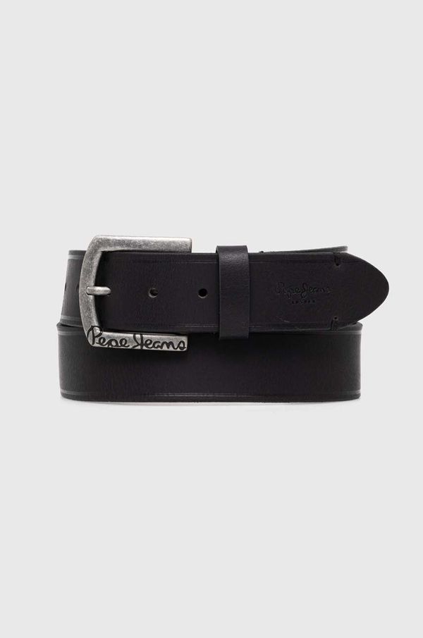 Pepe Jeans Kožni remen Pepe Jeans MOSS BELT za muškarce, boja: crna, PM021026