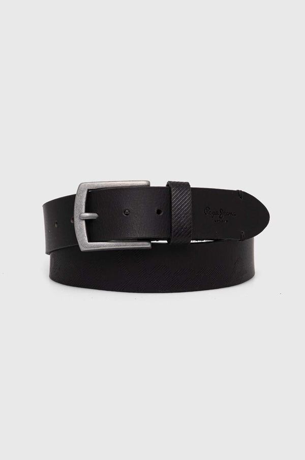 Pepe Jeans Kožni remen Pepe Jeans PALMER BELT za muškarce, boja: crna, PM021024