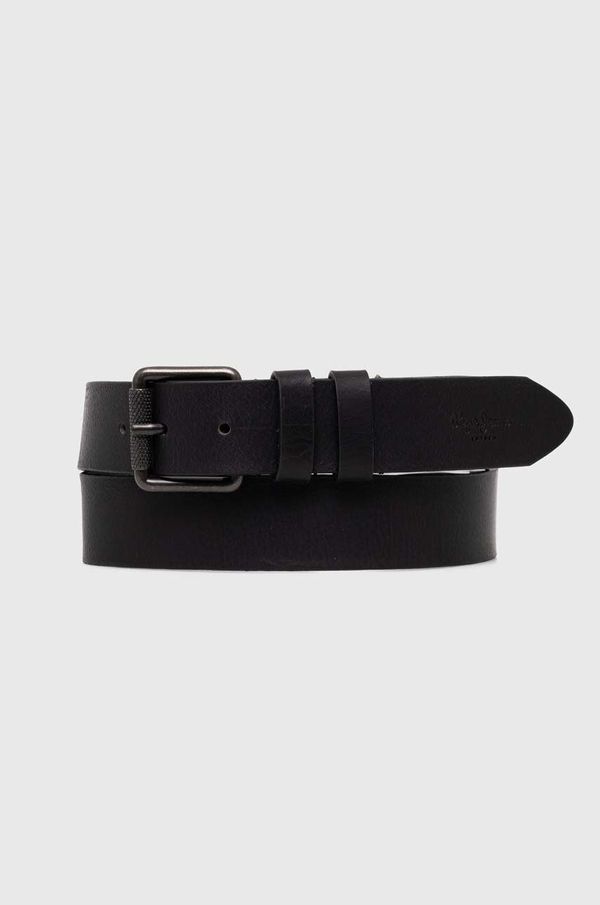 Pepe Jeans Kožni remen Pepe Jeans TATE BELT za muškarce, boja: crna, PM021028