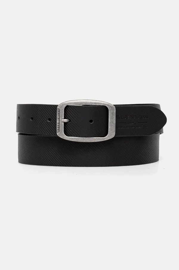 Pepe Jeans Kožni remen Pepe Jeans WADE BELT za muškarce, boja: crna, PM021025