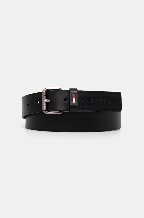 Tommy Jeans Kožni remen Tommy Jeans za muškarce, boja: crna, AM0AM12647