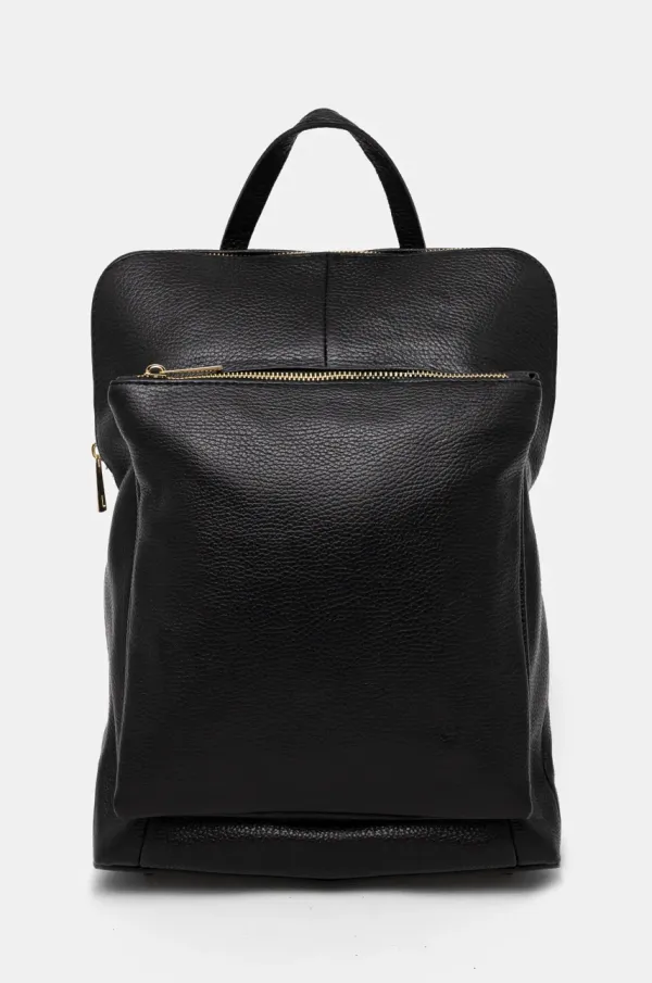 Answear Lab Kožni ruksak Answear Lab za žene, boja: crna, veliki, bez uzorka