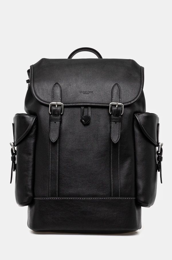 Coach Kožni ruksak Coach za muškarce, boja: crna, veliki, bez uzorka, CV982