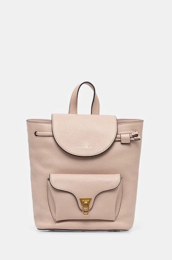 Coccinelle Kožni ruksak Coccinelle COCCINELLE BEAT SOFT za žene, boja: ružičasta, mali, bez uzorka, E1 MF6 14 02 01