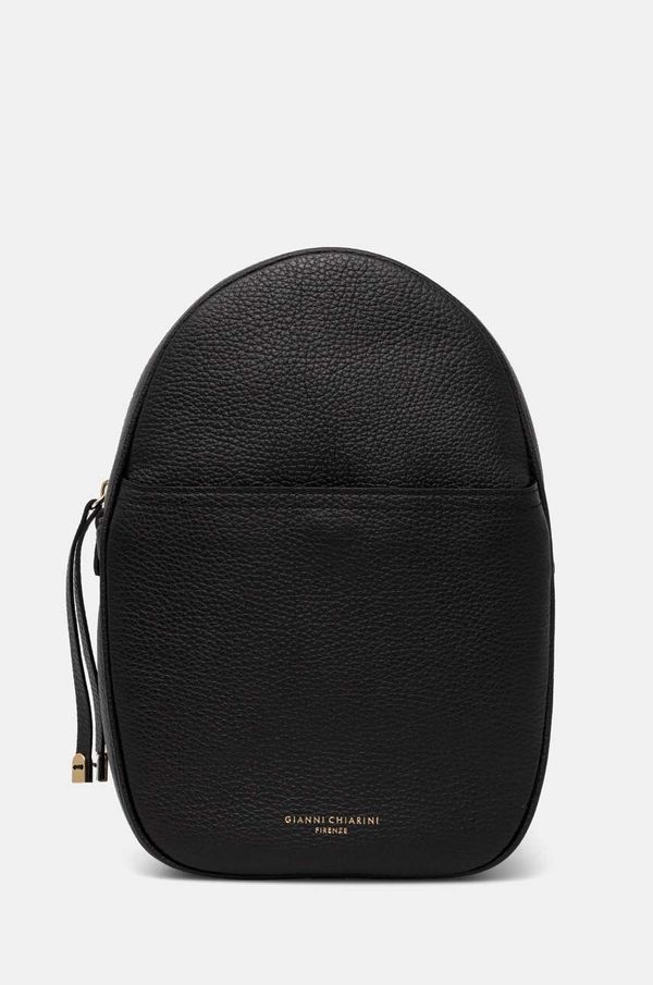 Gianni Chiarini Kožni ruksak Gianni Chiarini NINA za žene, boja: crna, mali, bez uzorka, ZN 11182 GRN