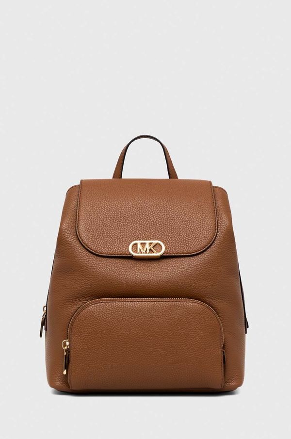 MICHAEL Michael Kors Kožni ruksak MICHAEL Michael Kors za žene, boja: smeđa, mali, bez uzorka