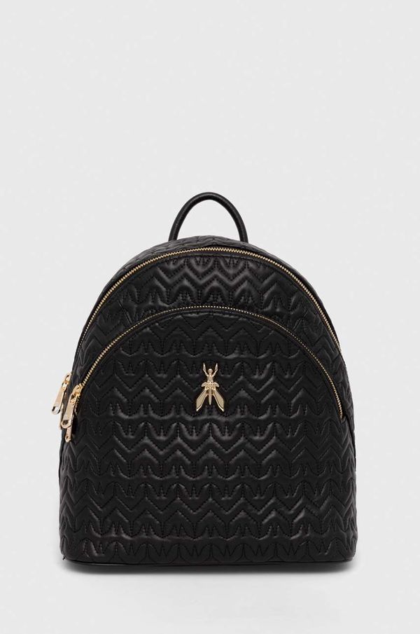 Patrizia Pepe Kožni ruksak Patrizia Pepe za žene, boja: crna, mali