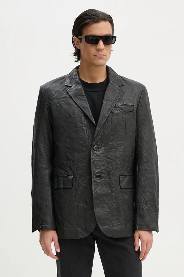 Zadig&Voltaire Kožni sako ZADIG&VOLTAIRE za muškarce, boja: crna, RMBL00006