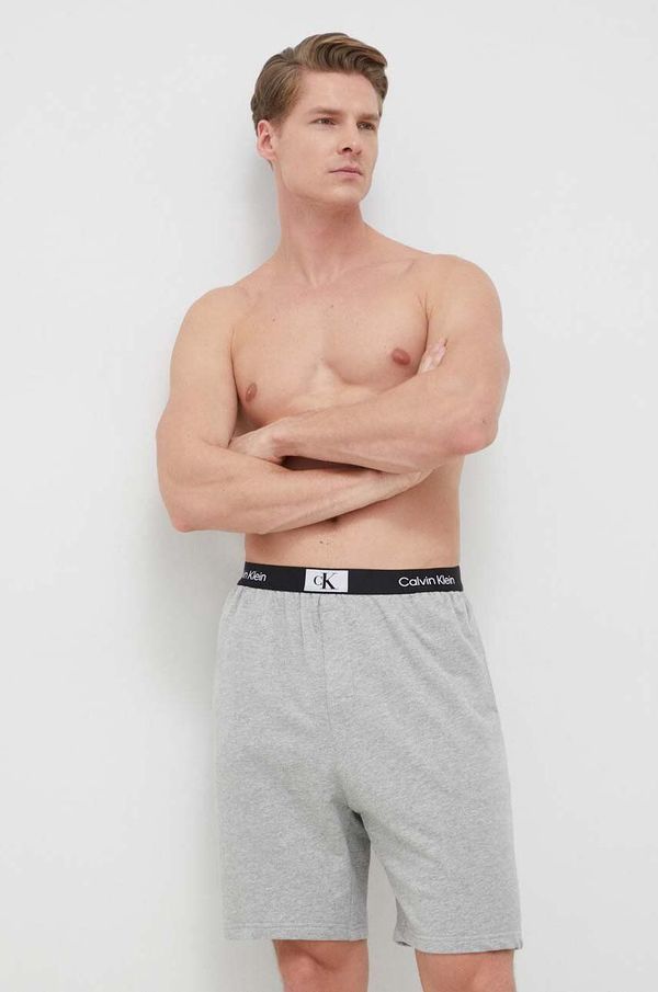Calvin Klein Underwear Kratka pidžama Calvin Klein Underwear boja: siva, melanž