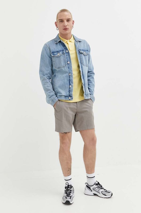 Abercrombie & Fitch Kratke hlače Abercrombie & Fitch za muškarce, boja: siva