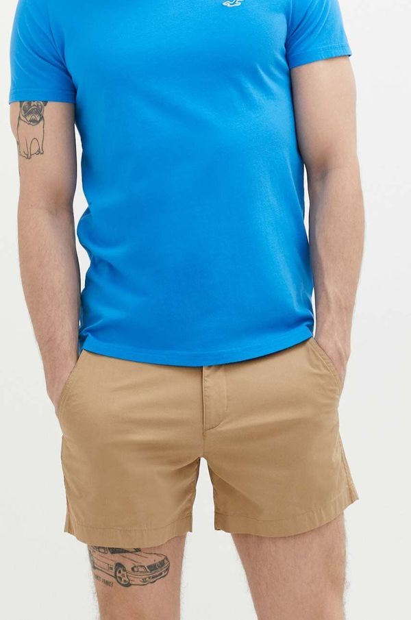 Abercrombie & Fitch Kratke hlače Abercrombie & Fitch za muškarce, boja: smeđa