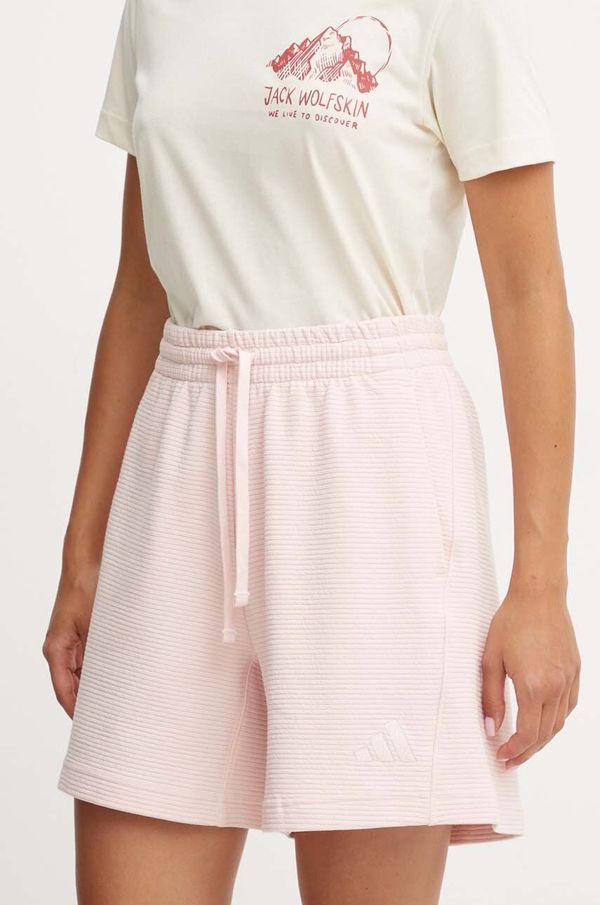 adidas Kratke hlače adidas All SZN za žene, boja: ružičasta, bez uzorka, visoki struk, IY6827