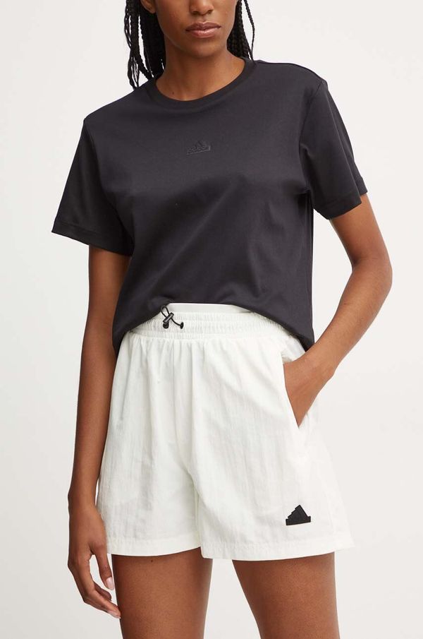 adidas Kratke hlače adidas City Escape za žene, boja: bijela, bez uzorka, visoki struk, IW5208