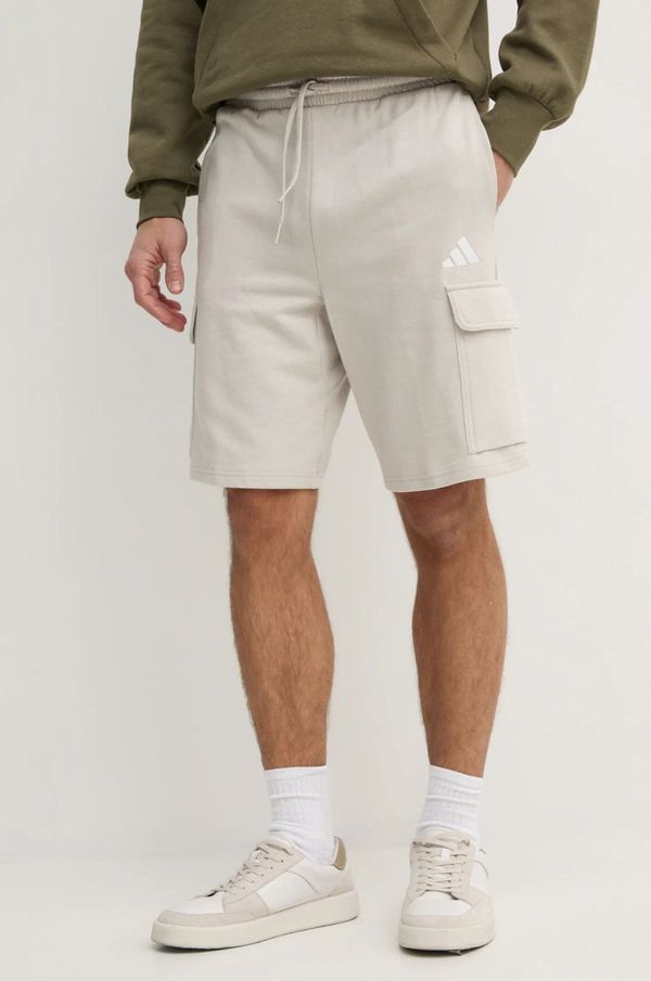 adidas Kratke hlače adidas Feelcozy za muškarce, boja: bež, IN6084