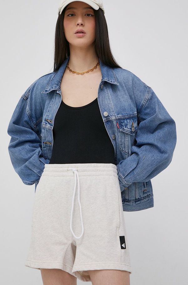 adidas Performance Kratke hlače adidas Performance za žene, boja: ružičasta, melanž, visoki struk