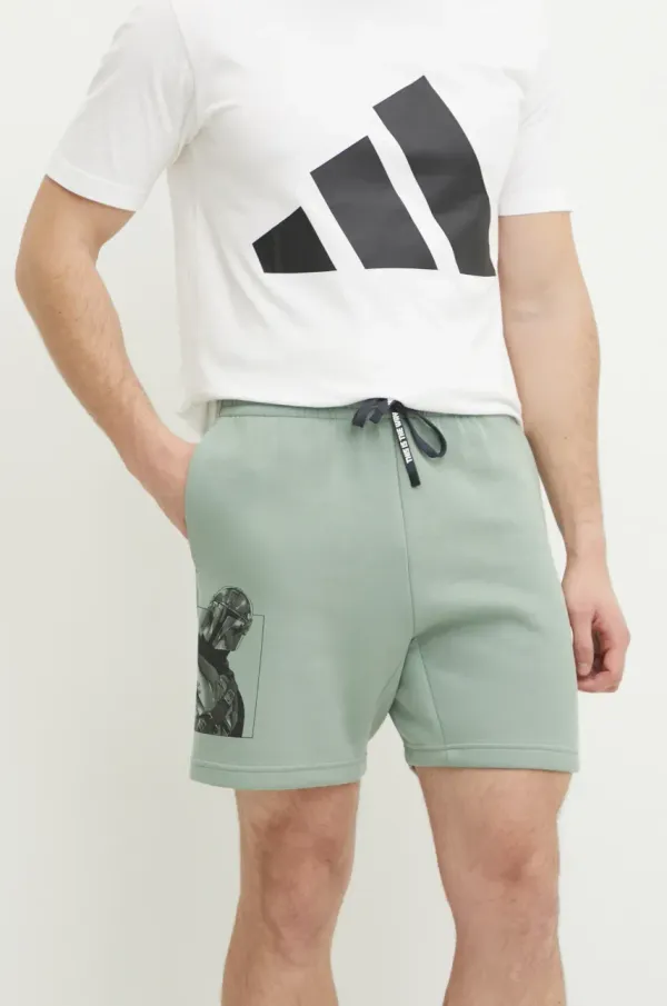 adidas Kratke hlače adidas x Mandalorian za muškarce, boja: zelena, JI5722