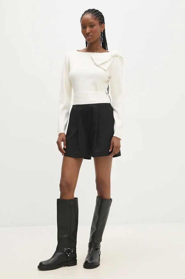 Answear Lab Kratke hlače Answear Lab za žene, boja: crna, bez uzorka, visoki struk