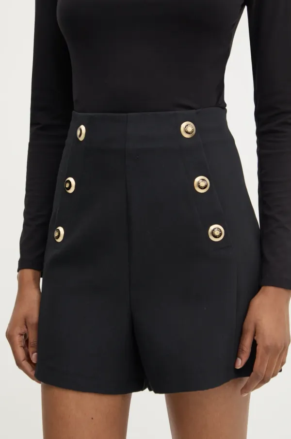 Answear Lab Kratke hlače Answear Lab za žene, boja: crna, bez uzorka, visoki struk