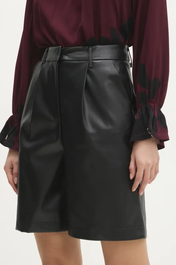 Answear Lab Kratke hlače Answear Lab za žene, boja: crna, bez uzorka, visoki struk