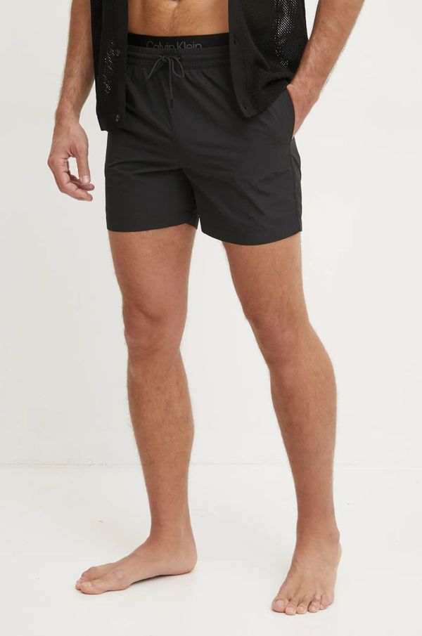 Calvin Klein Kratke hlače Calvin Klein boja: crna, KM0KM01081