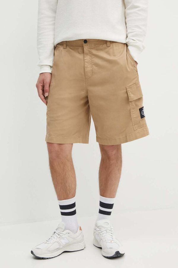 Calvin Klein Jeans Kratke hlače Calvin Klein Jeans za muškarce, boja: bež, J30J325140