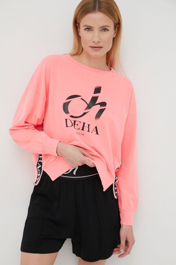 Deha Kratke hlače Deha za žene, boja: crna, glatki materijal, visoki struk