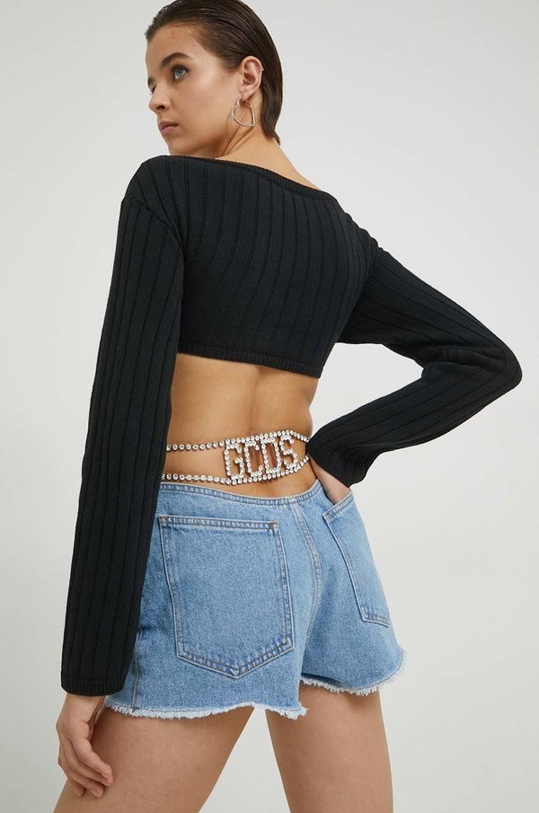 GCDS Kratke hlače GCDS za žene, s aplikacijom, visoki struk