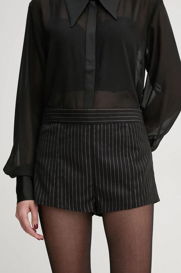 Gestuz Kratke hlače Gestuz za žene, boja: crna, s uzorkom, srednje visoki struk, 10910024