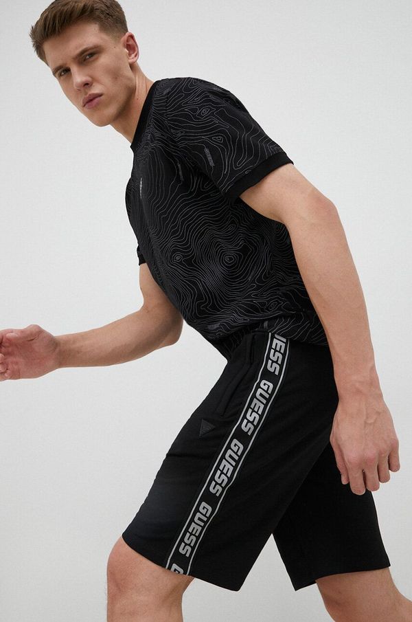 Guess Kratke hlače Guess za muškarce, boja: crna