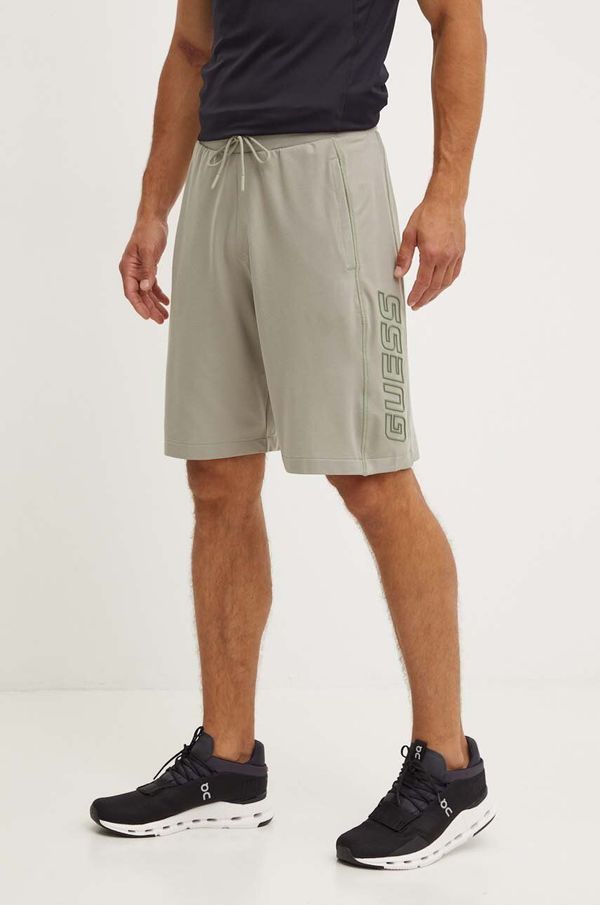 Guess Kratke hlače Guess za muškarce, boja: zelena