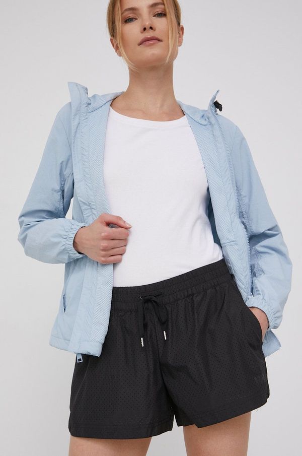 Helly Hansen Kratke hlače Helly Hansen za žene, boja: crna, glatki materijal, srednje visoki struk, 53077-001