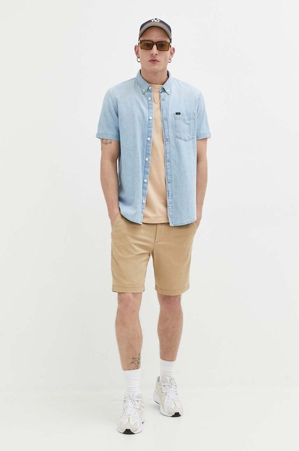 Hollister Co. Kratke hlače Hollister Co. za muškarce, boja: bež