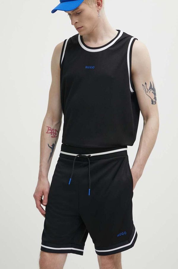 Hugo Blue Kratke hlače Hugo Blue za muškarce, boja: crna, 50511441