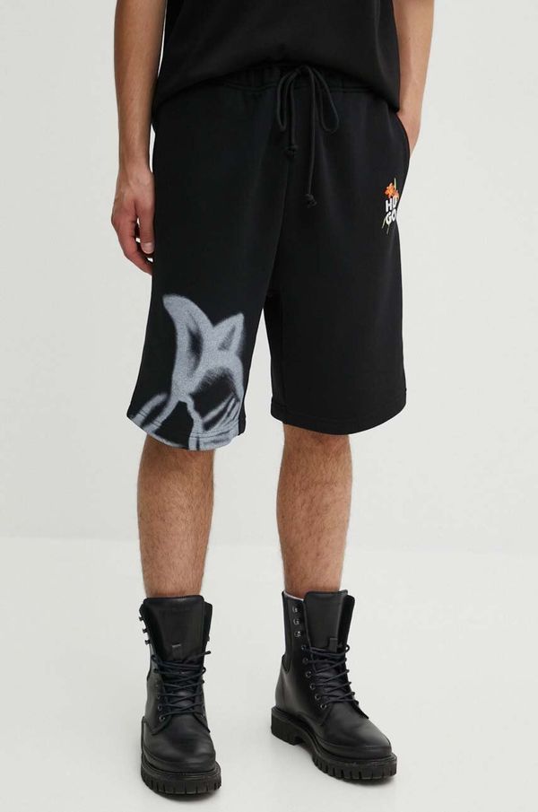 Hugo Kratke hlače HUGO za muškarce, boja: crna, 50517824