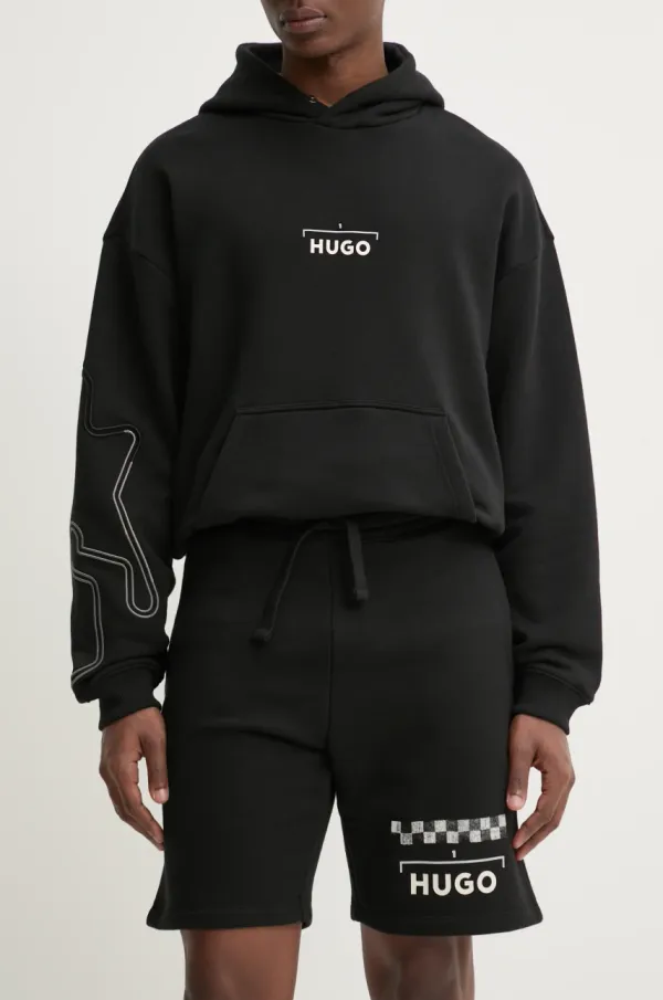 HUGO Kratke hlače HUGO za muškarce, boja: crna, 50531759