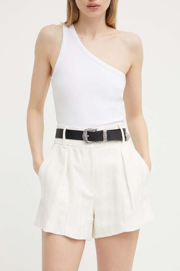 IRO Kratke hlače IRO za žene, boja: bež, bez uzorka, visoki struk