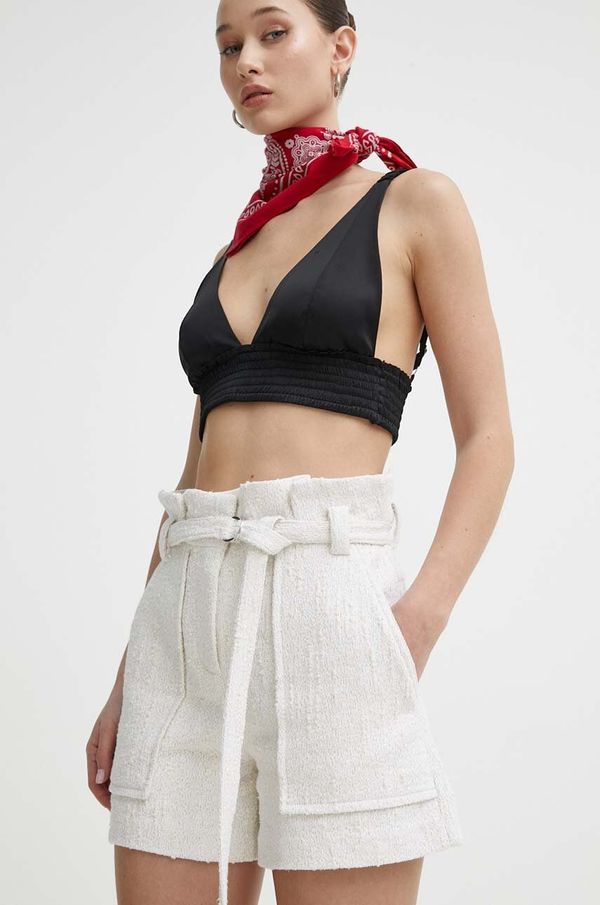 IRO Kratke hlače IRO za žene, boja: bež, bez uzorka, visoki struk