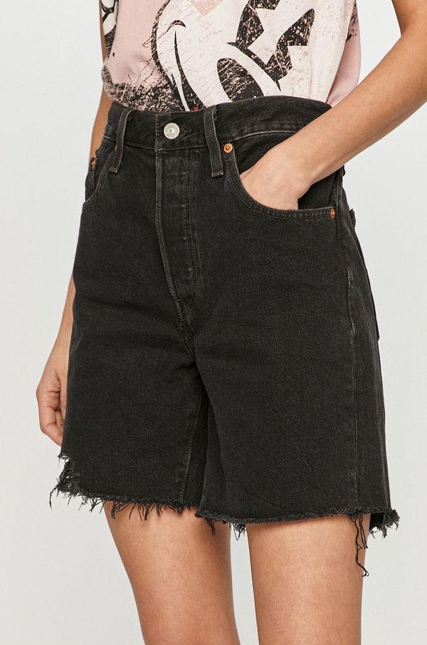 Levi's Kratke hlače Levi's za žene, boja: crna