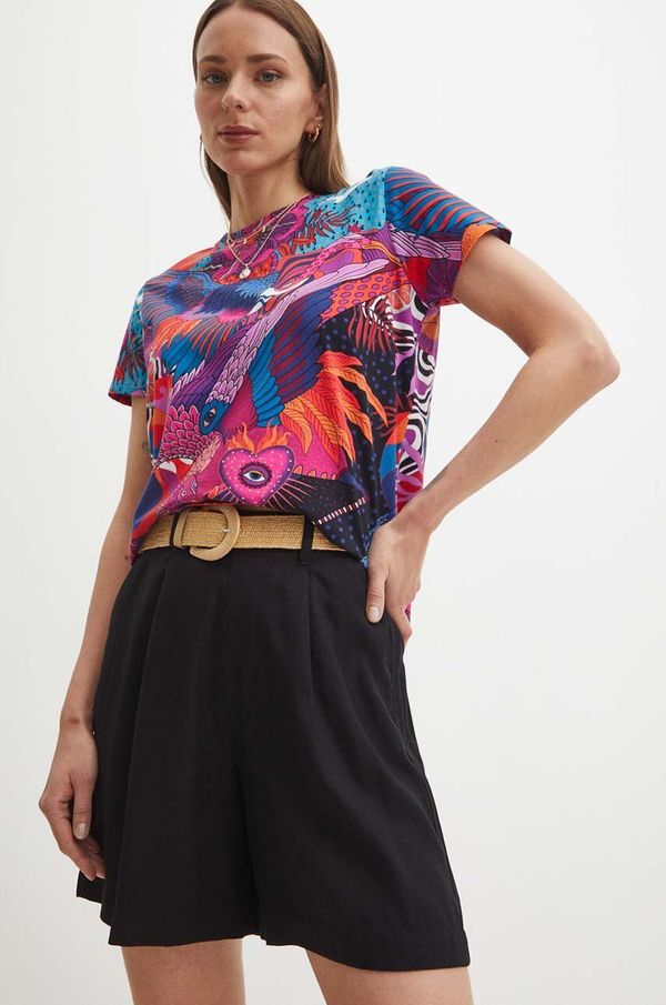 Medicine Kratke hlače Medicine za žene, boja: crna, bez uzorka, visoki struk