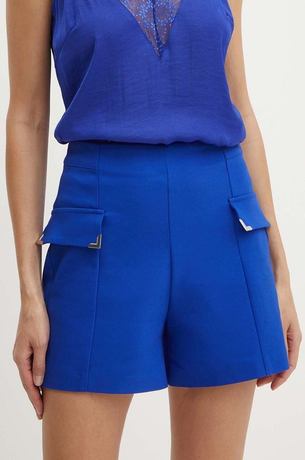 Morgan Kratke hlače Morgan SHOPY.F za žene, bez uzorka, visoki struk, SHOPY.F