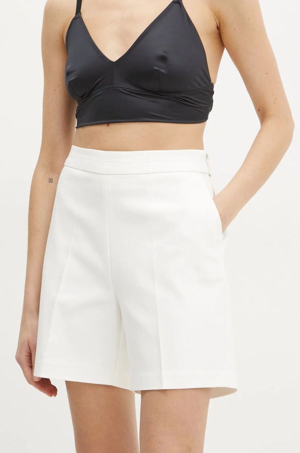 Morgan Kratke hlače Morgan SHROSY.F za žene, boja: bež, bez uzorka, visoki struk, SHROSY.F