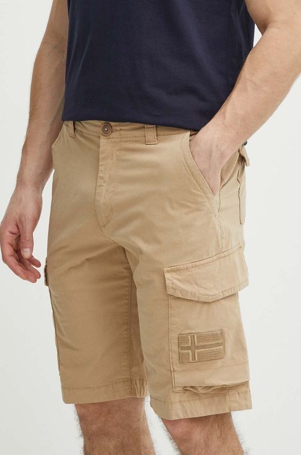 Napapijri Kratke hlače Napapijri N-Horton za muškarce, boja: bež, NP0A4HOSN1E1