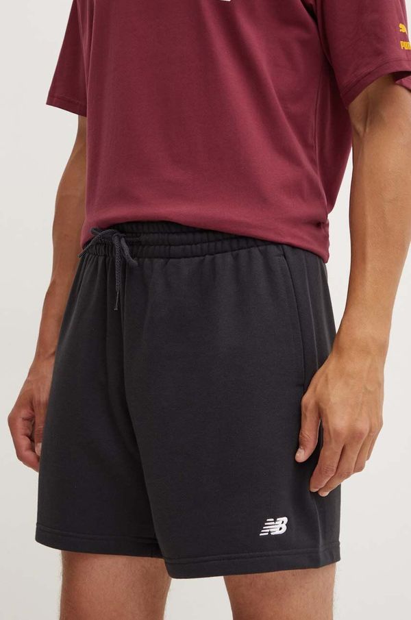 New Balance Kratke hlače New Balance French Terry za muškarce, boja: crna, MS41520BK