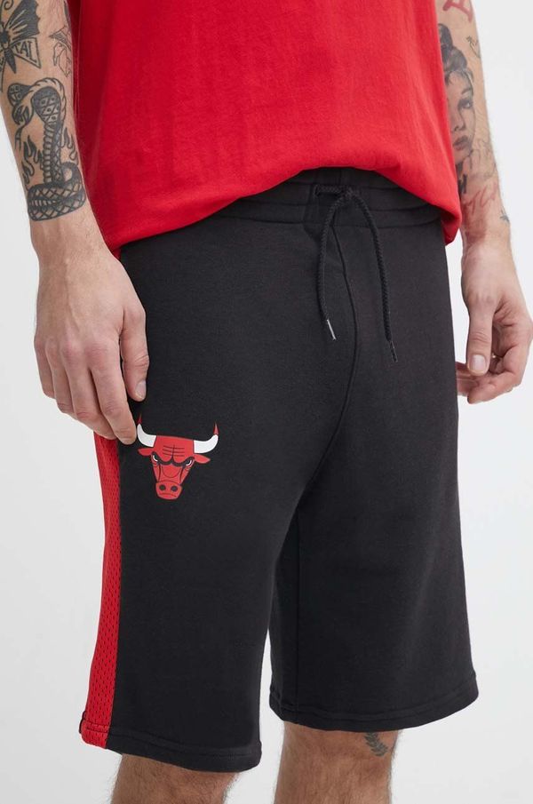 New Era Kratke hlače New Era za muškarce, boja: crna, CHICAGO BULLS