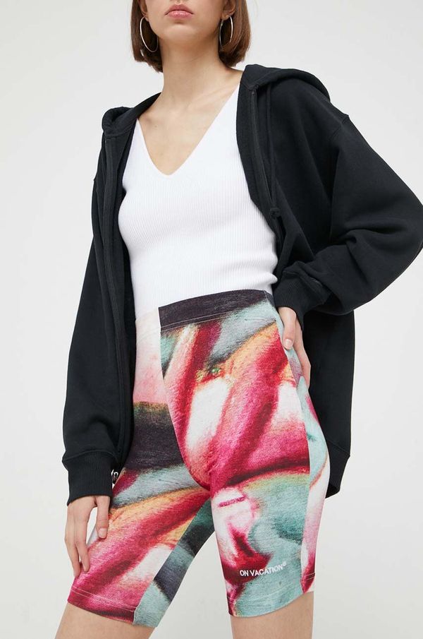 On Vacation Kratke hlače On Vacation za žene, s uzorkom, visoki struk