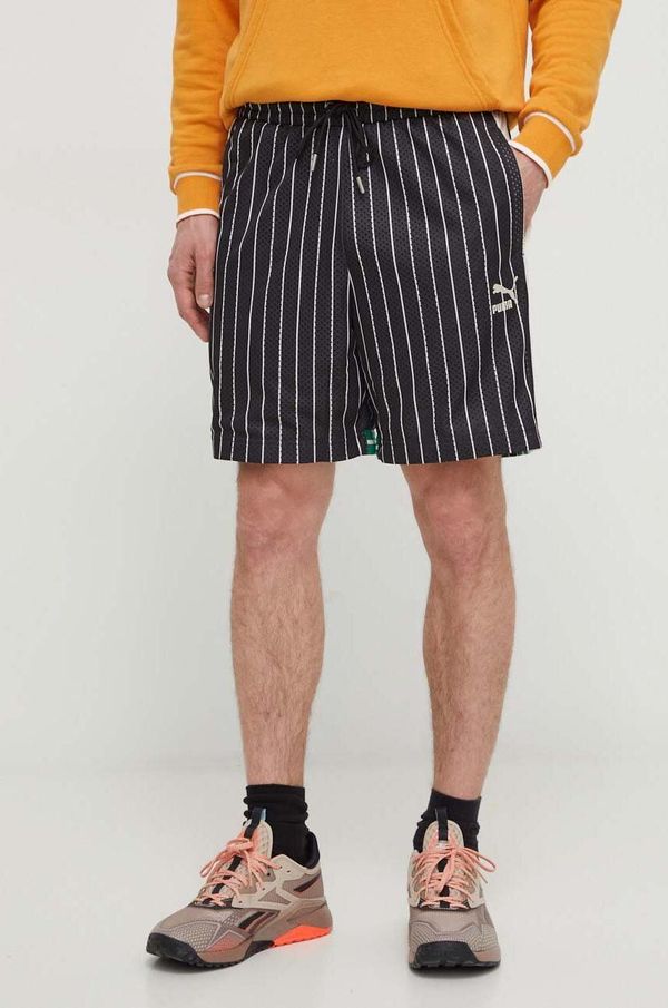 Puma Kratke hlače Puma T7 For The Fanbase za muškarce, boja: crna, 624394