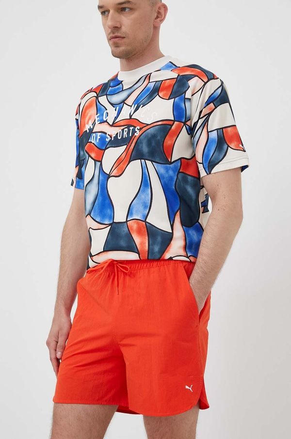 Puma Kratke hlače Puma za muškarce, boja: narančasta