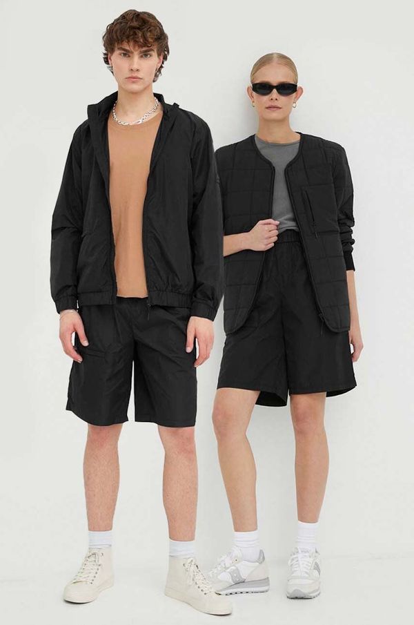 Rains Kratke hlače Rains Shorts Regular boja: crna, glatki materijal, 18920.01-01Black