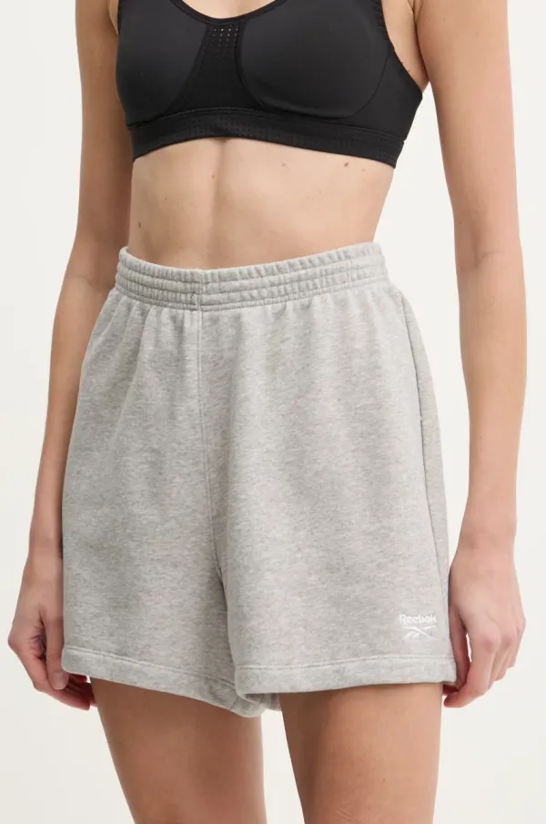 Reebok Classic Kratke hlače Reebok Classic za žene, boja: siva, melanž, visoki struk, 100221536